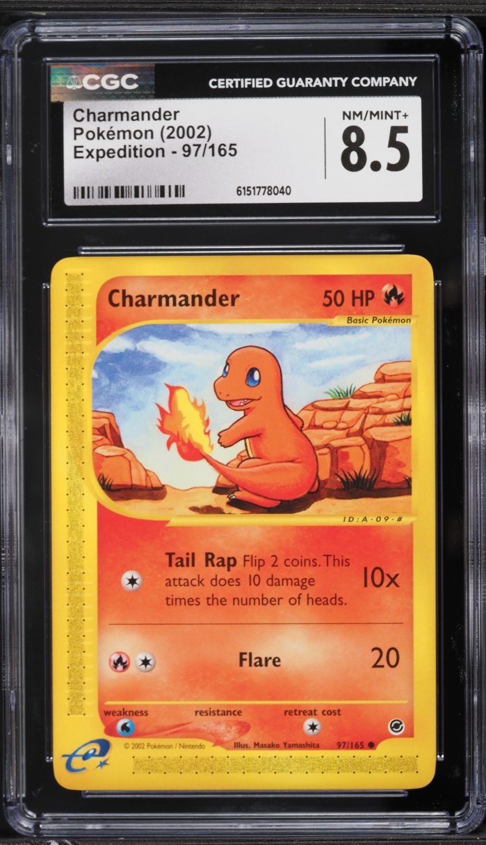 2002 Pokemon Expedition Charmander #97 CGC 8.5 NM-MT+