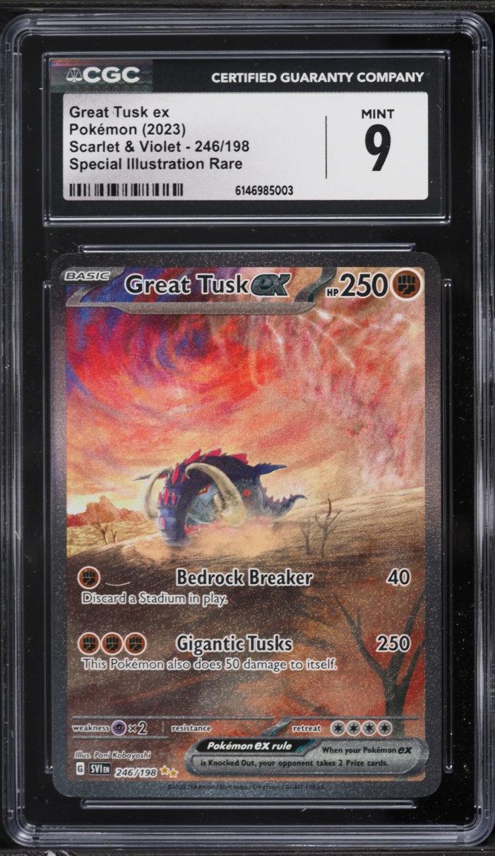 2023 Pokemon Scarlet & Violet SIR Great Tusk ex #246 CGC 9 MINT