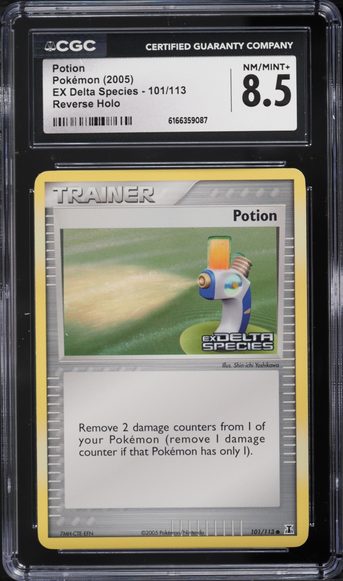 2005 Pokemon Ex Delta Species Reverse Holo Potion #101 CGC 8.5 NM-MT+
