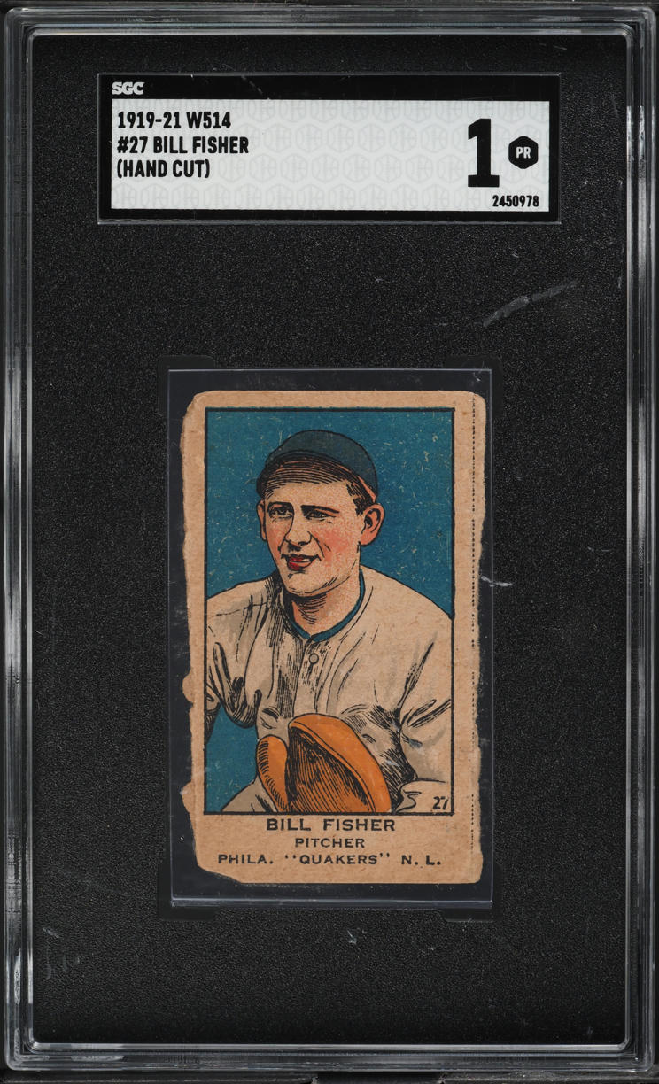 1919 W514 Bill Fisher #27 SGC 1 PR