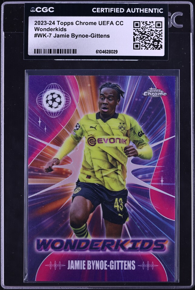 2023 Topps Museum Collection UEFA Sapphire Jamie Bynoe-Gittens