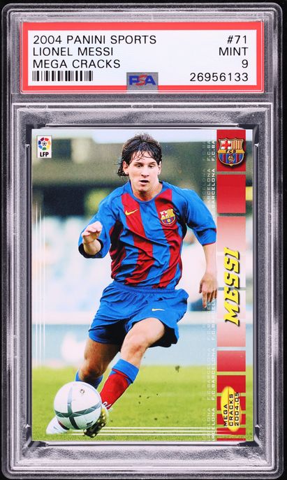 リオネルメッシ　ルーキーカード 2004 Panini Mega Cracks Panini Mega Cracks Lionel Messi RC リオネルメッシ ルーキー