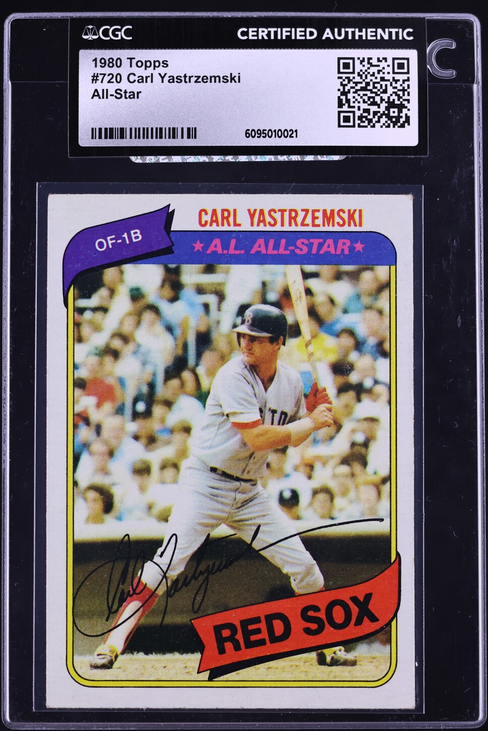 1980 Topps Carl Yastrzemski ALL STAR #720 CGC AUTH