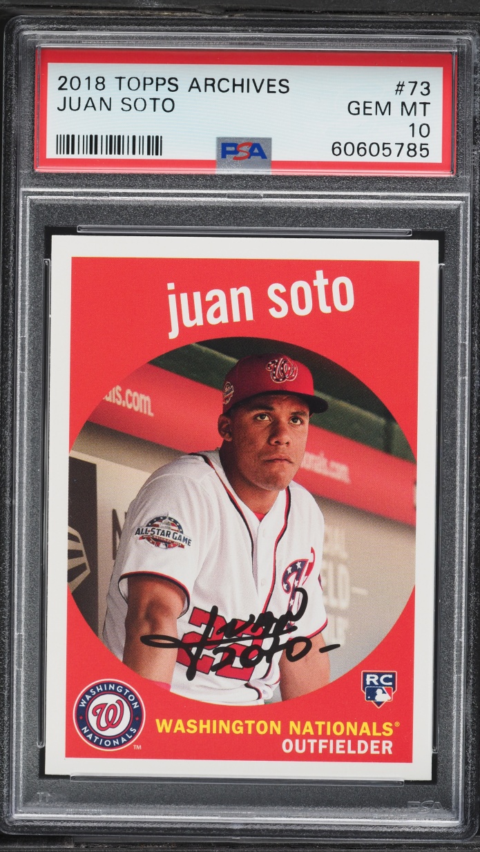 2018 Topps Archives Juan Soto ROOKIE #73 PSA 10 GEM MINT