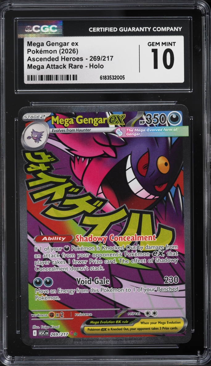 2026 Pokemon Mega Evolution Ascended Heroes MA Mega Gengar ex #269 CGC 10 GEM MINT