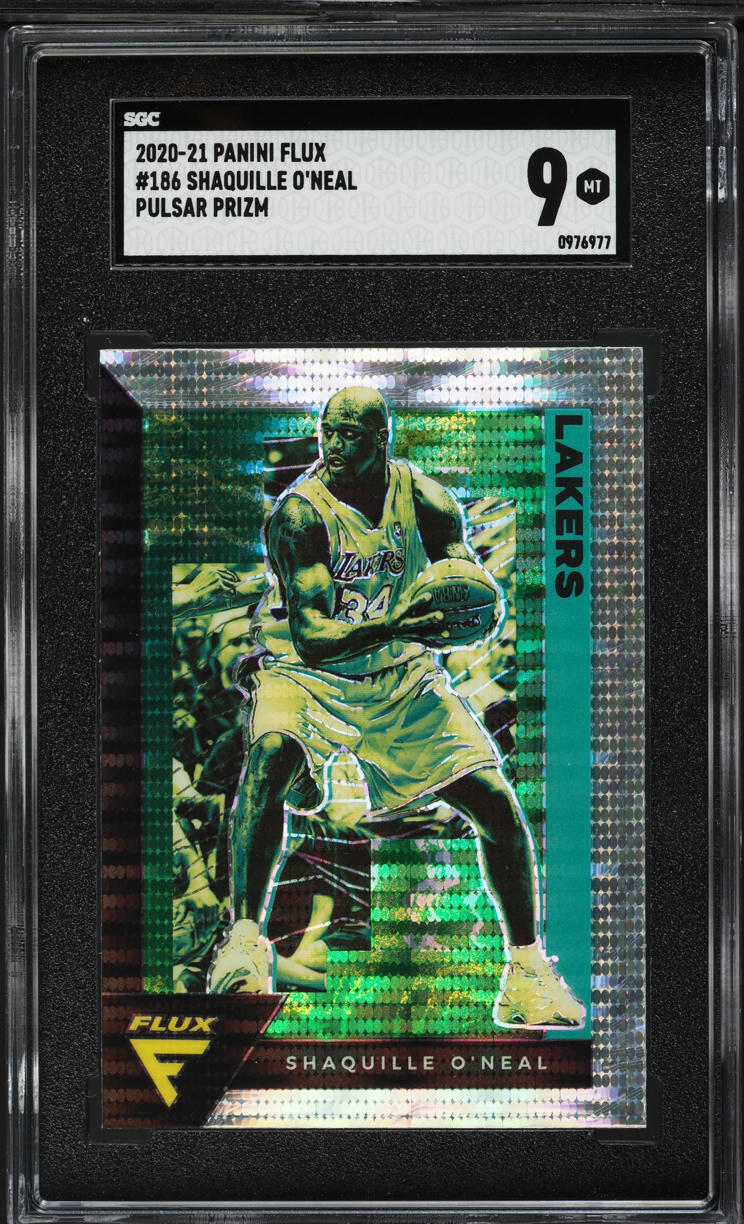 2020 Panini Flux Pulsar Prizm Shaquille O'Neal #186 SGC 9 MINT