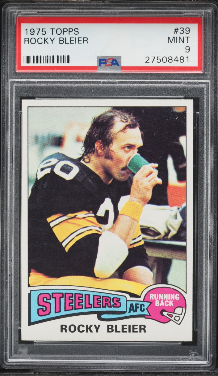 1975 Topps Football Rocky Bleier ROOKIE #39 PSA 9 MINT
