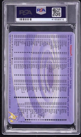 2002 Pokemon Legendary Collection Box Topper Dark Raichu #S3 PSA 10 GEM MINT