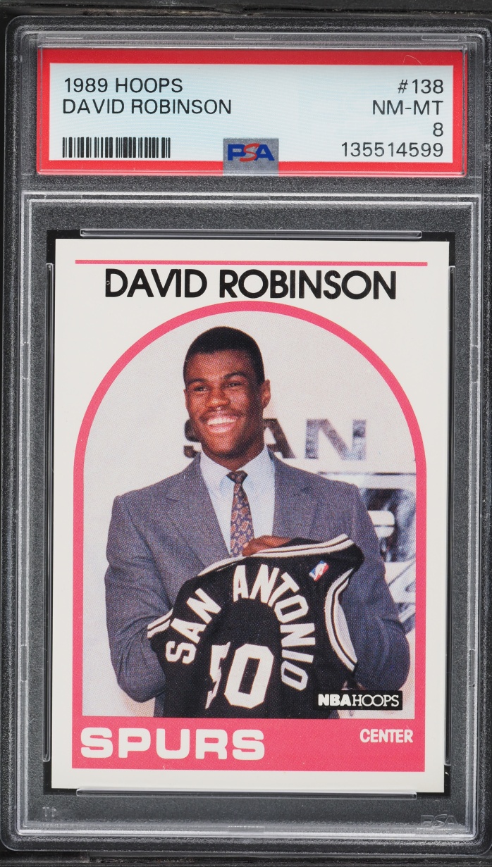 1989 Hoops David Robinson ROOKIE #138 PSA 8 NM-MT