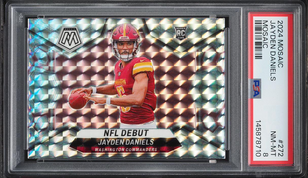 2024 Panini Mosaic Jayden Daniels ROOKIE #272 PSA 8 NM-MT