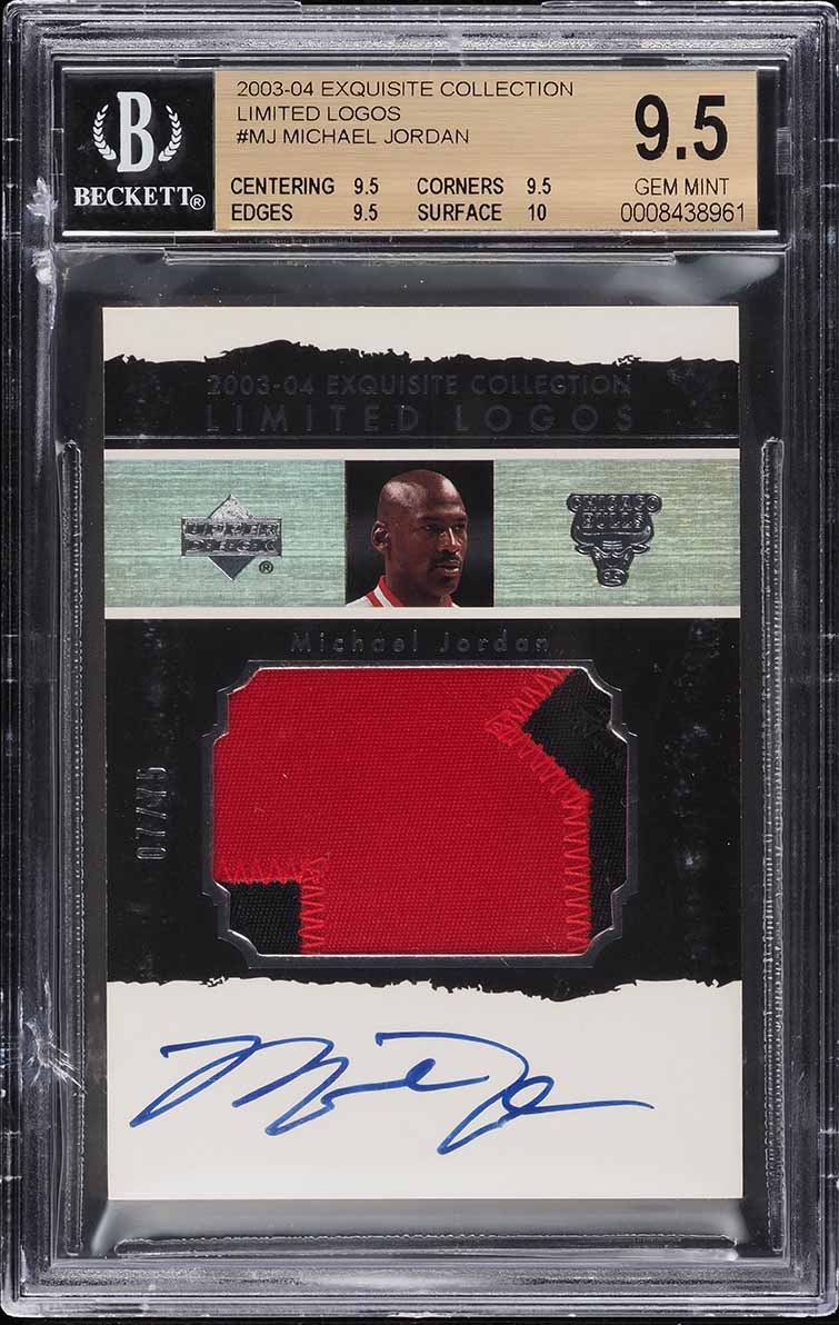 2003 Exquisite Collection Limited Logos Michael Jordan PATCH AUTO /75 ...
