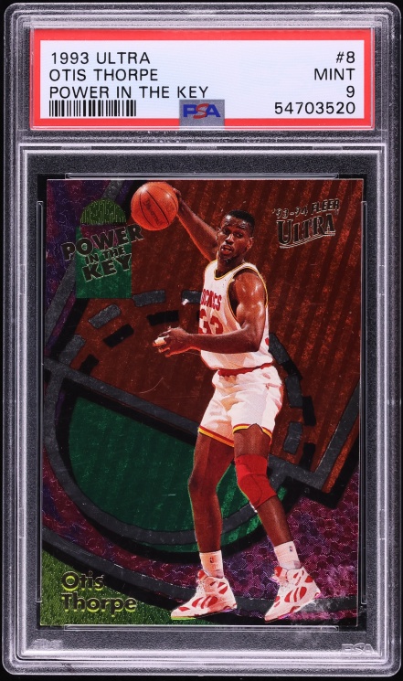 1993 Ultra Power In The Key Otis Thorpe #8 PSA 9 MINT