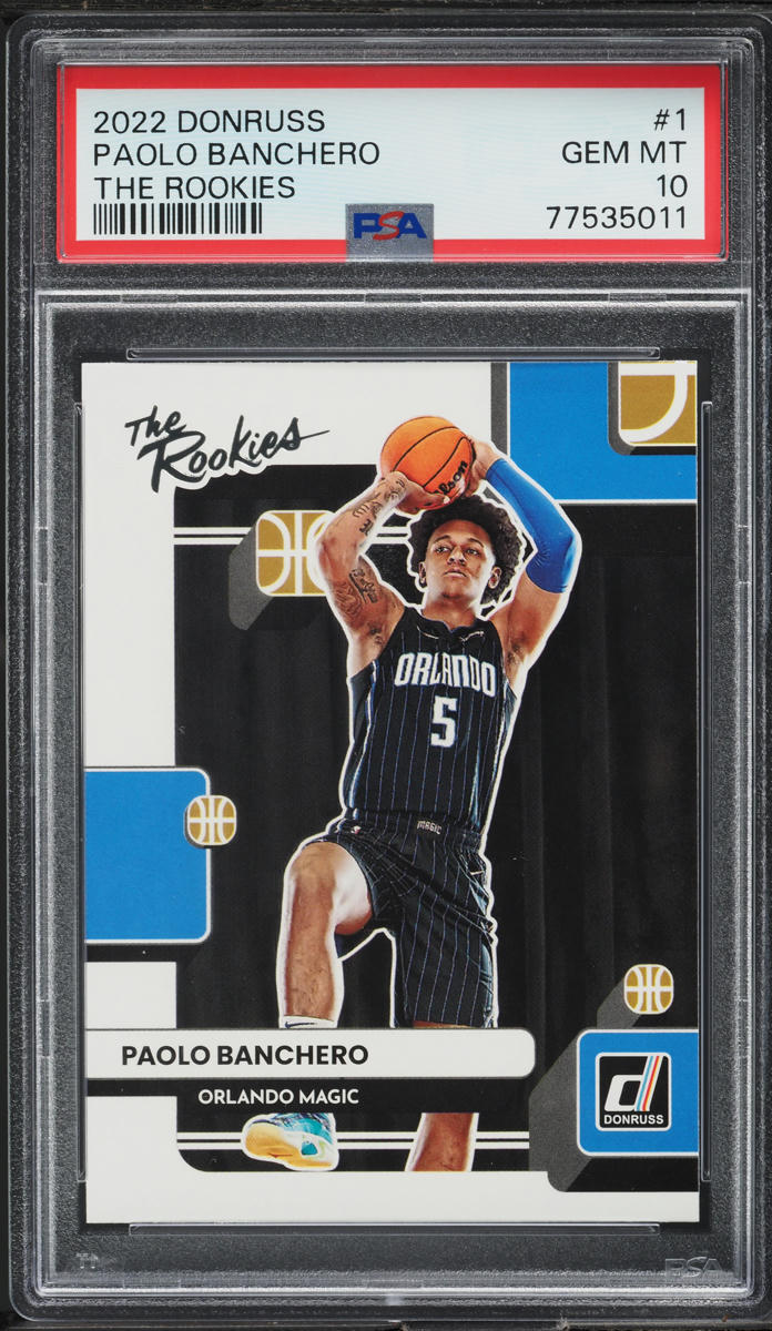 2022 Donruss The Rookies Paolo Banchero ROOKIE #1 PSA 10 GEM MINT