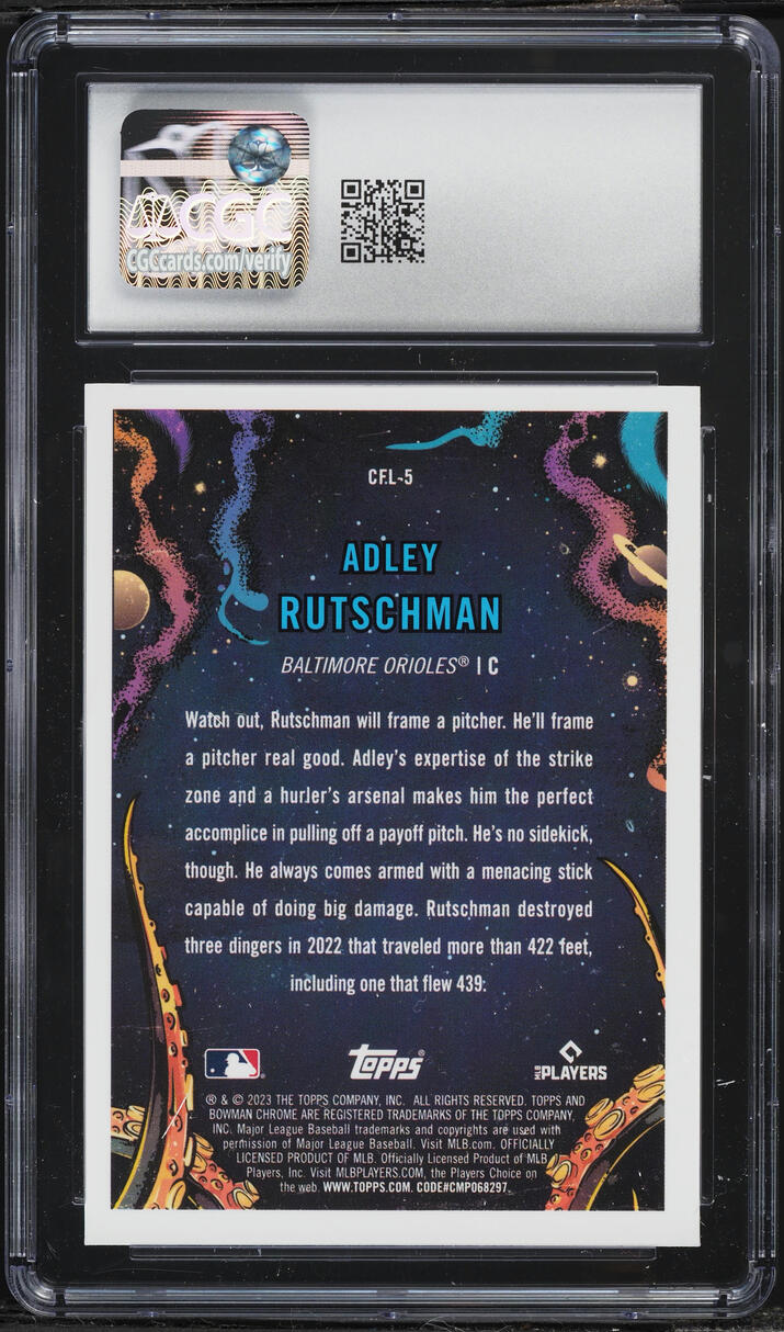 2023 Bowman Chrome It Came To The League Adley Rutschman ROOKIE #CFL-5 CGC 10 GEM MINT