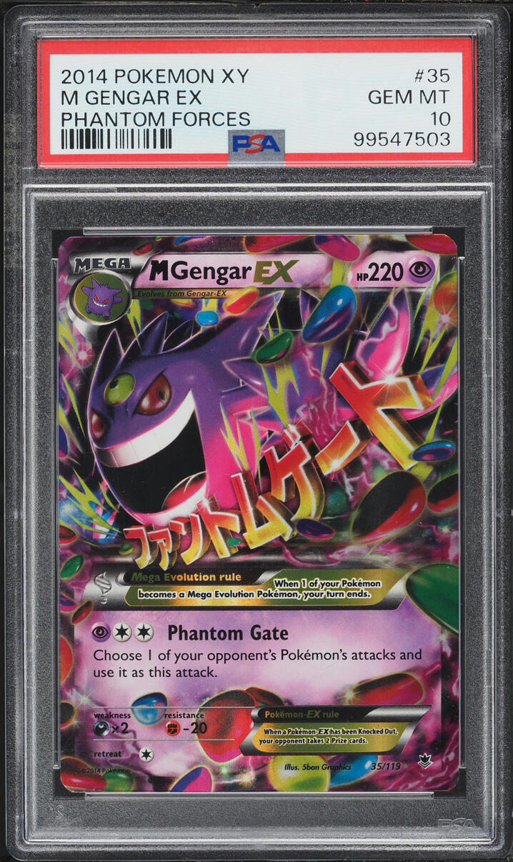 2014 Pokemon XY Phantom Forces M Gengar EX #35 PSA 10 GEM MINT