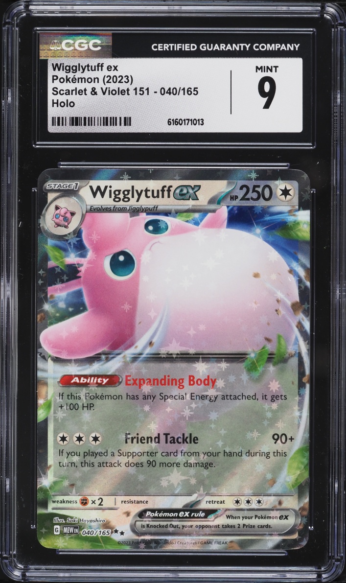 2023 Pokemon Scarlet & Violet 151 Holo Wigglytuff Ex #40 CGC 9 MINT