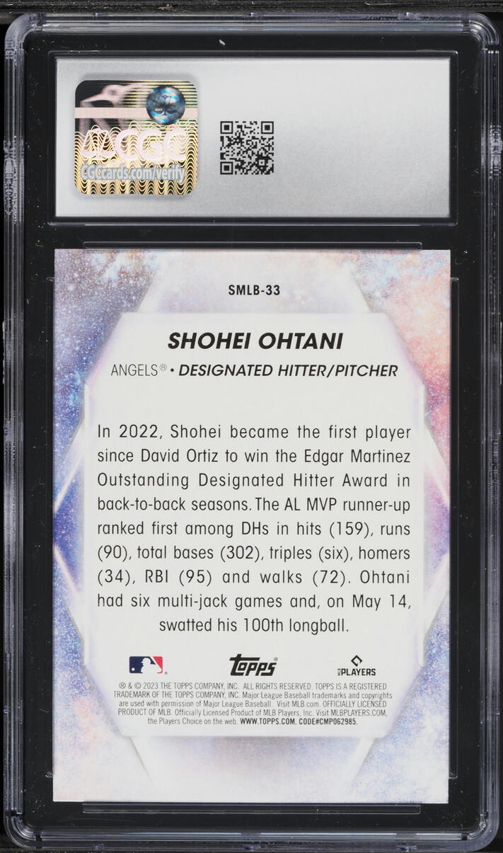 2023 Topps Stars Of MLB Shohei Ohtani #SMLB-33 CGC 10 GEM MINT