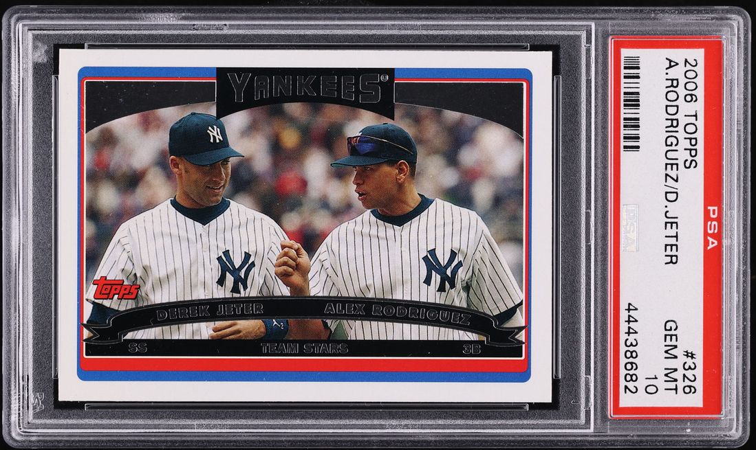 2006 Topps Alex Rodriguez & Derek Jeter #326 PSA 10 GEM MINT