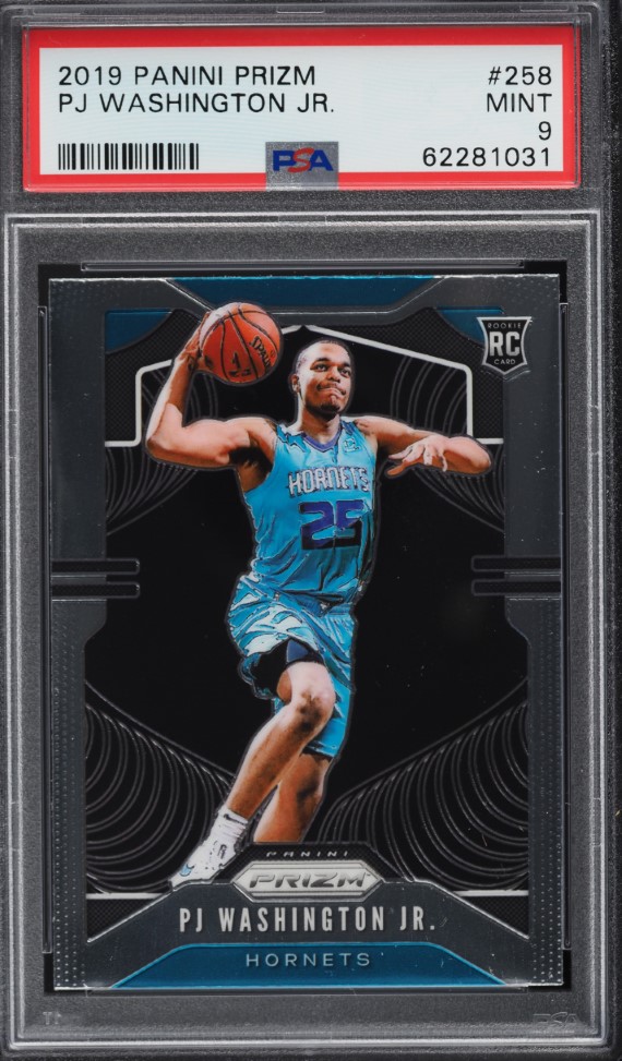 2019 Panini Prizm PJ Washington Jr. ROOKIE #258 PSA 9 MINT