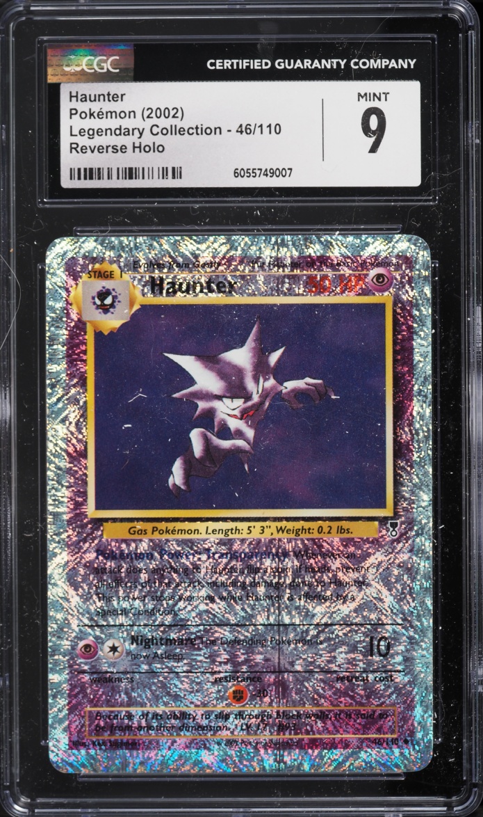 2002 Pokemon Legendary Collection Reverse Holo Haunter #46 CGC 9 MINT