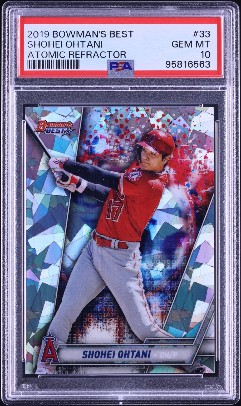 2019 Bowman's Best Atomic Refractor Shohei Ohtani #33 PSA 10 GEM MINT