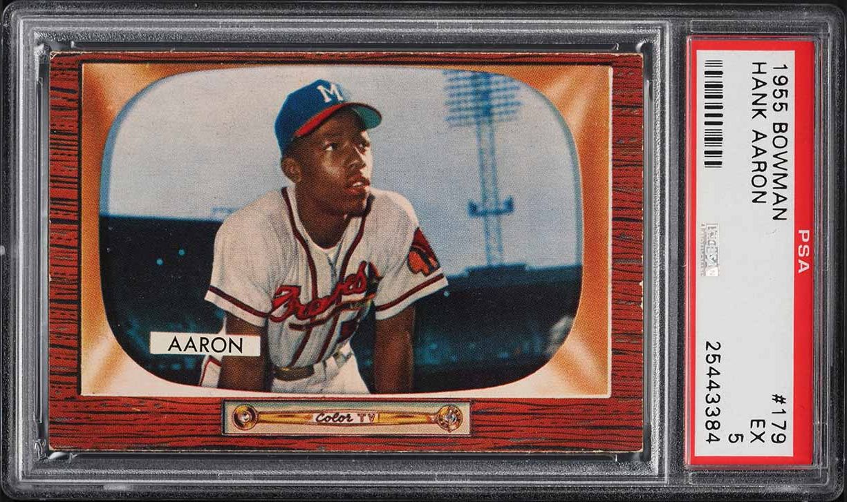 1955 Bowman Hank Aaron #179 PSA 5 EX