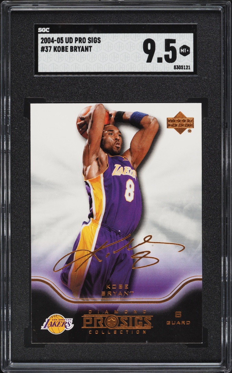 2004 Upper Deck Diamond Pro Signatures Collection Kobe Bryant #37 SGC 9.5 MINT+