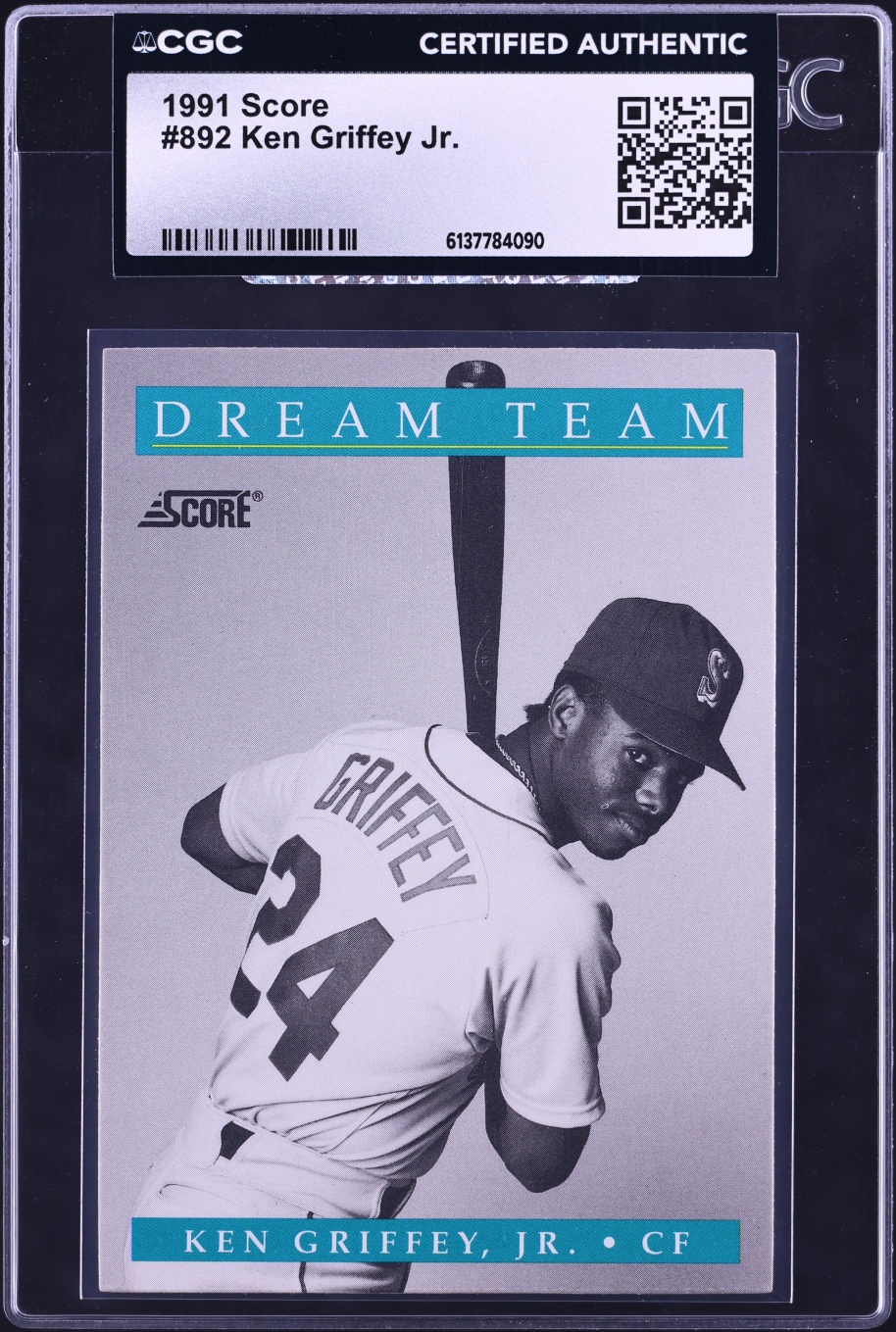 1991 Score Dream Team Ken Griffey Jr. #892 CGC AUTH