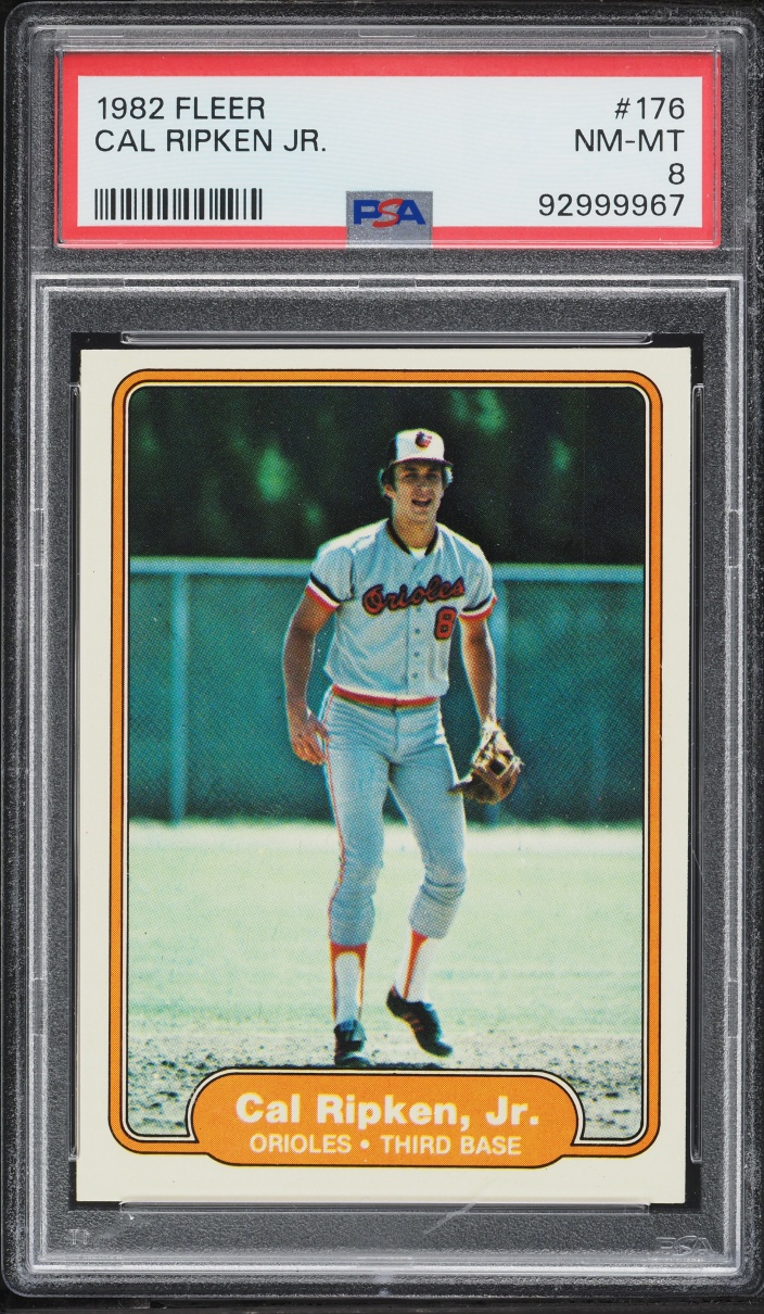 1982 Fleer Cal Ripken Jr. ROOKIE #176 PSA 8 NM-MT