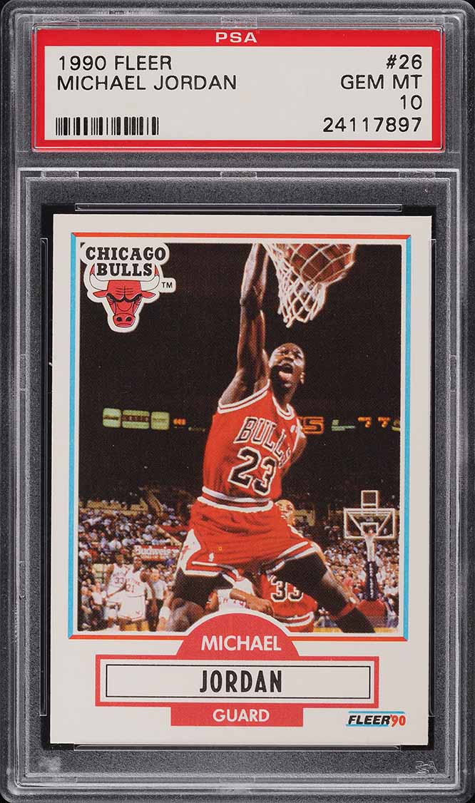1990 Fleer Basketball Michael Jordan #26 PSA 9 MINT on Fanatics