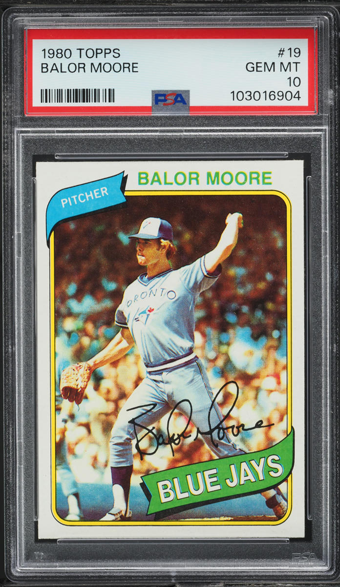 1980 Topps Balor Moore #19 PSA 10 GEM MINT