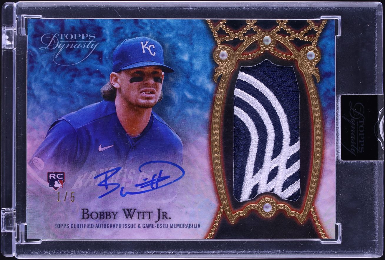 2022 Topps Dynasty Silver Bobby Witt Jr. ROOKIE PATCH AUTO 1/5 #DAP-BW5