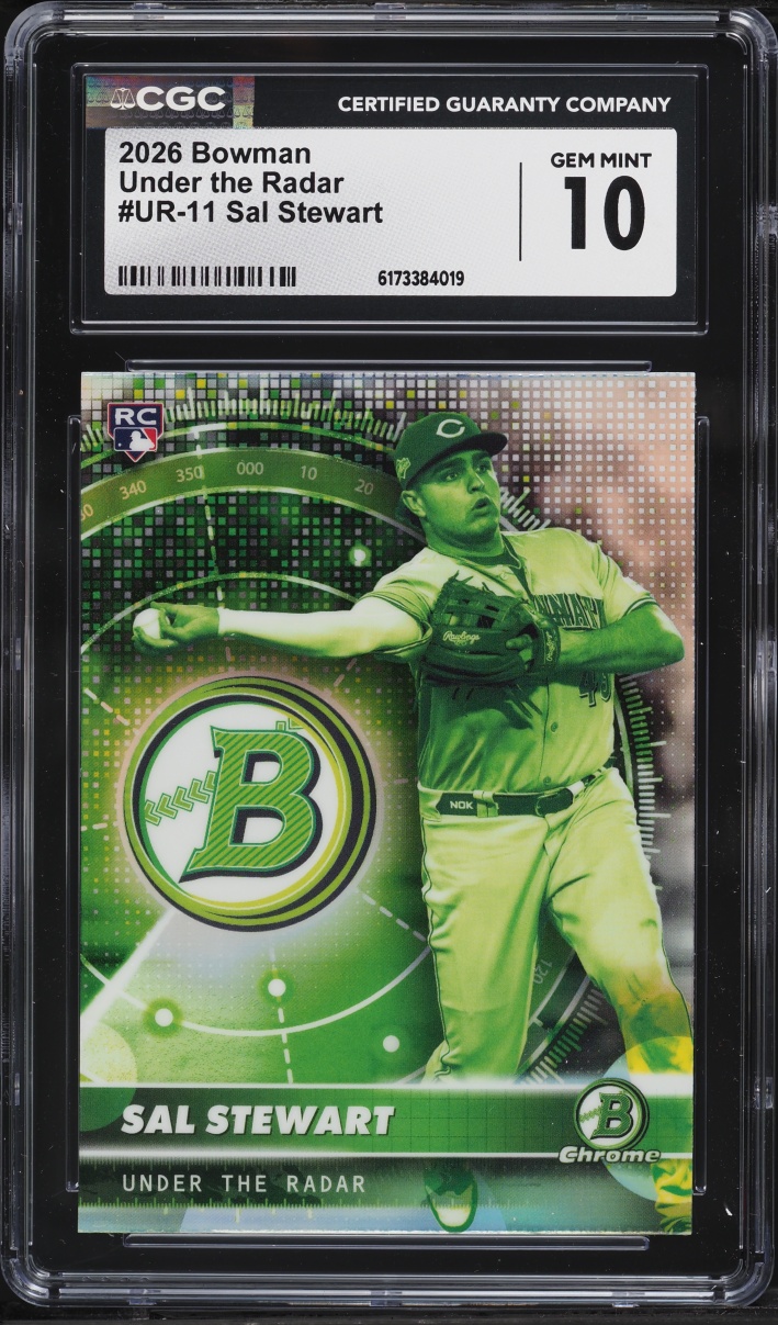 2026 Bowman Chrome Under The Radar Sal Stewart ROOKIE #UR-11 CGC 10 GEM MINT