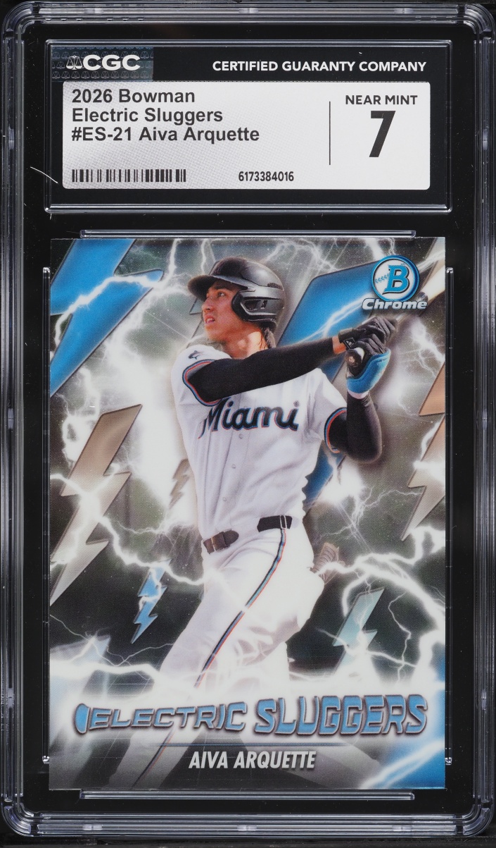 2026 Bowman Chrome Electric Sluggers Aiva Arquette PROSPECT #ES-21 CGC 7 NRMT