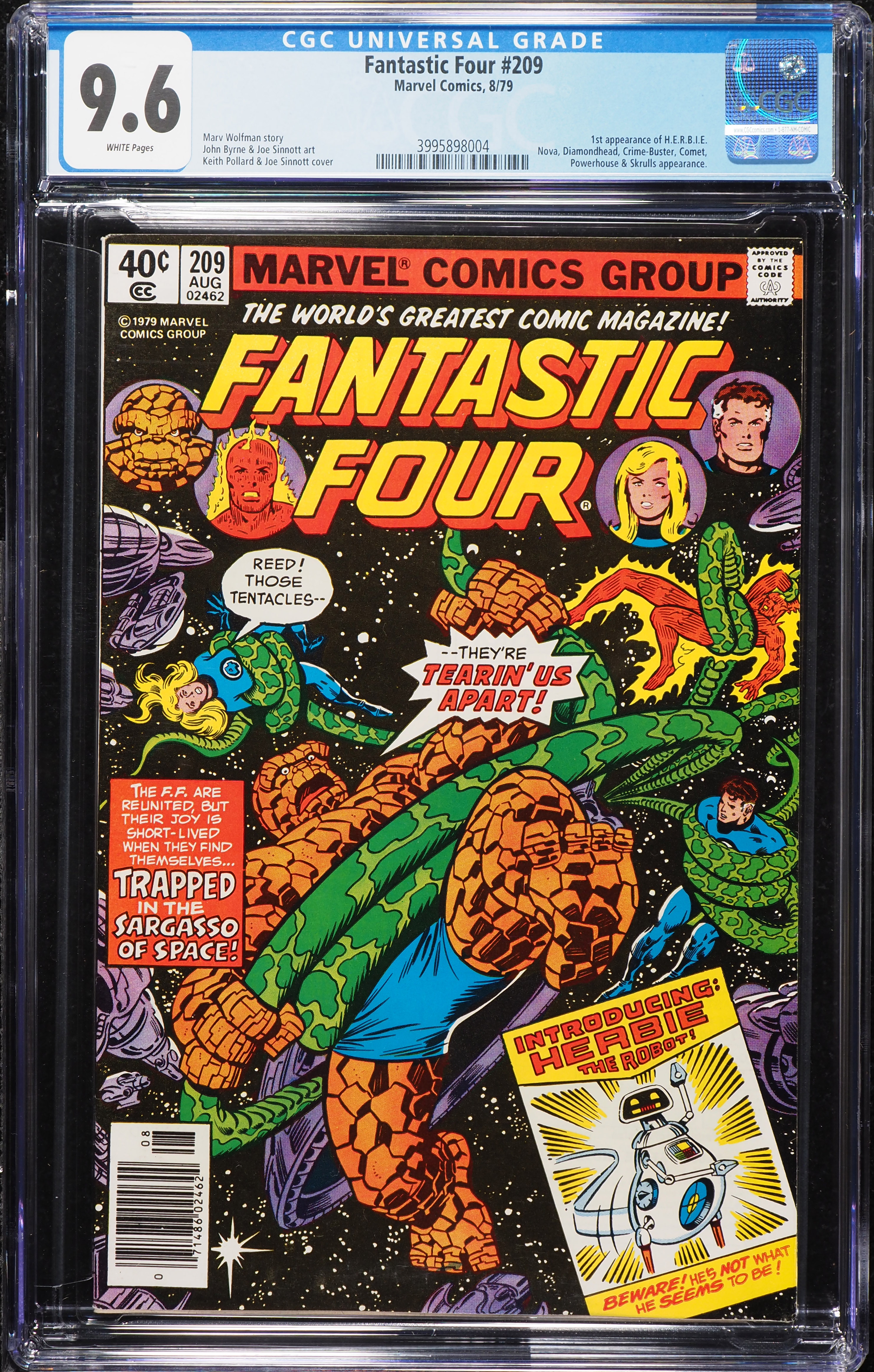 Fantastic Four #209 (Marvel, 1979) CGC 9.6 White Pages