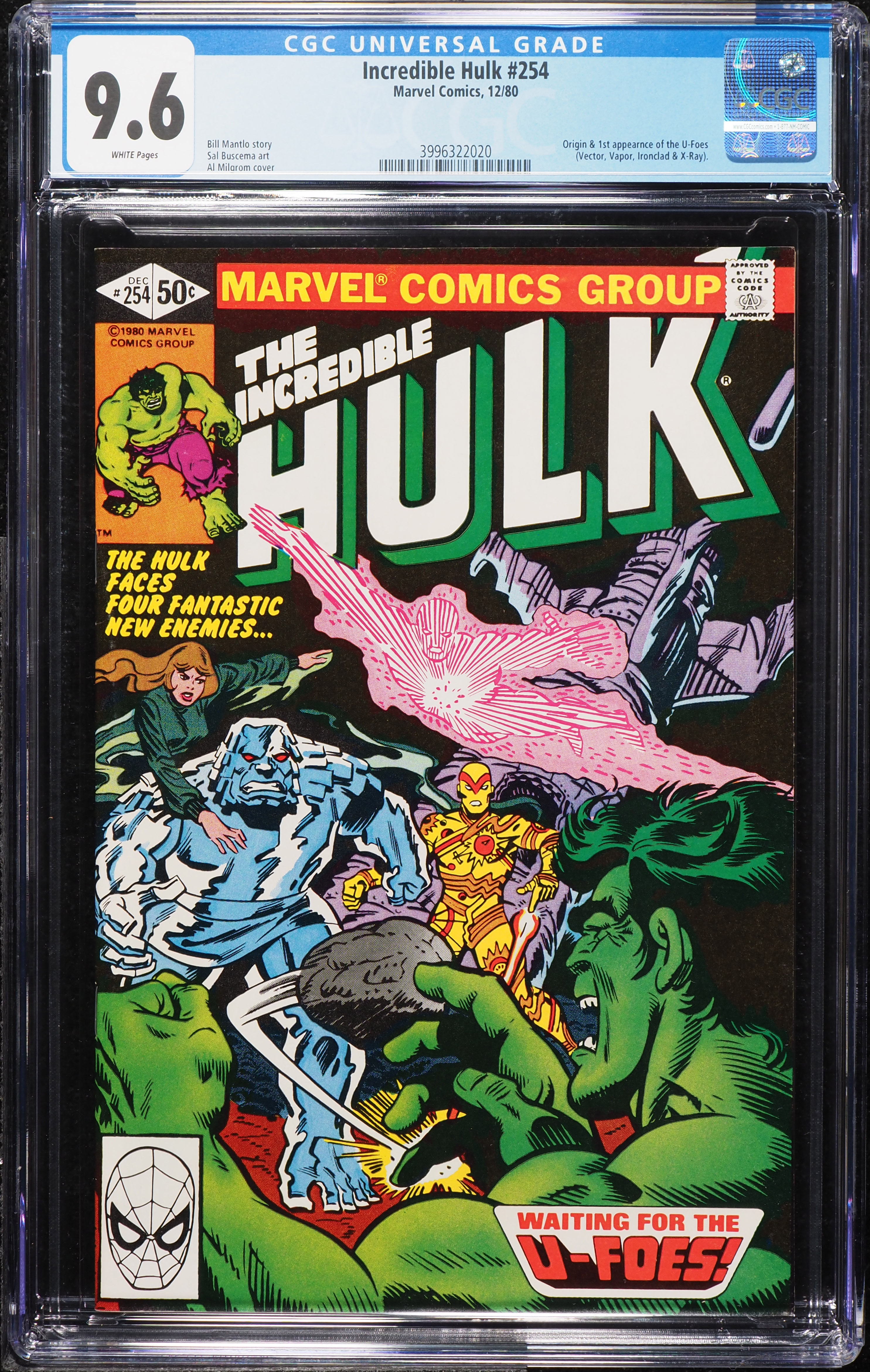 Incredible Hulk #254 (Marvel, 1980) CGC 9.6 White Pages