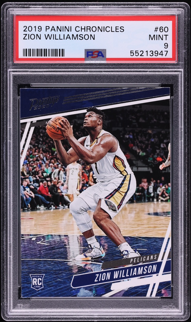 2019 Panini Chronicles Prestige Zion Williamson ROOKIE #60 PSA 9 MINT