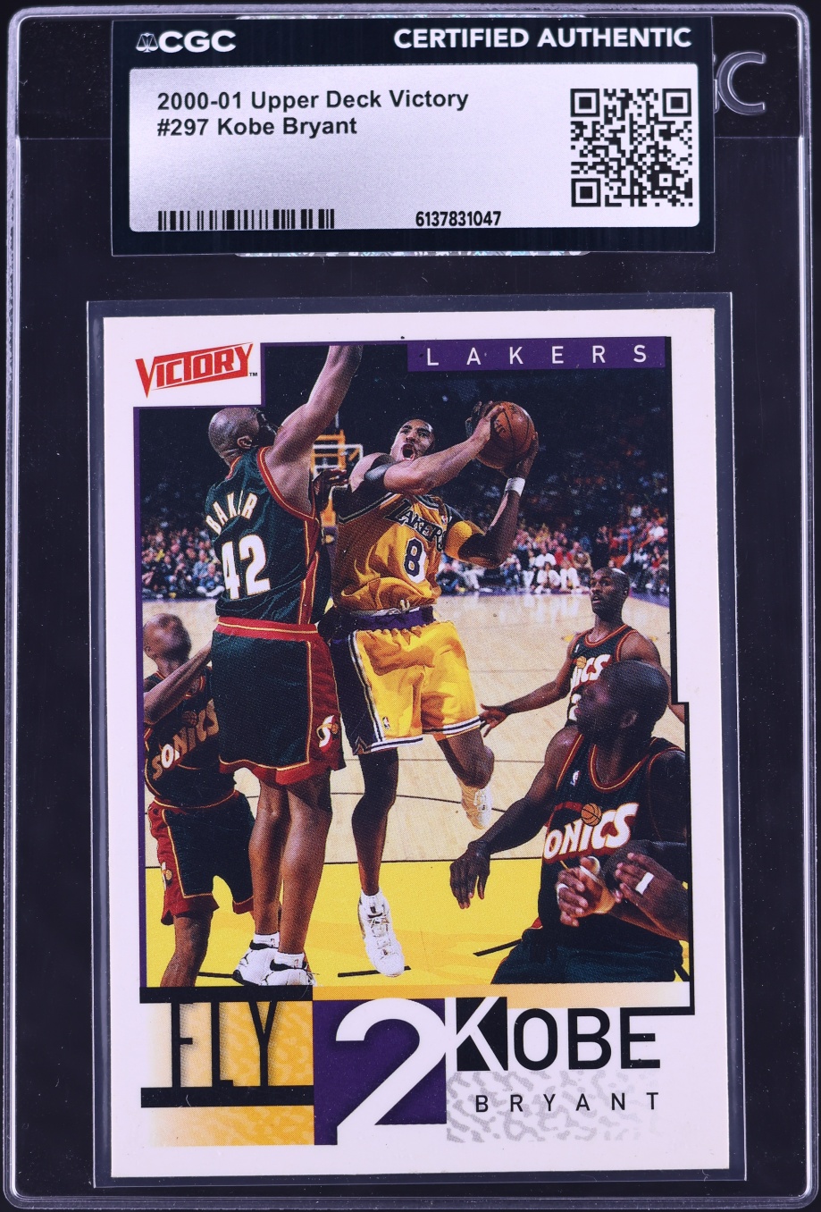 2000 Upper Deck Victory Kobe Bryant #297 CGC AUTH