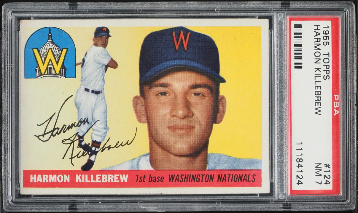 1955 Topps Harmon Killebrew ROOKIE #124 PSA 7 NRMT