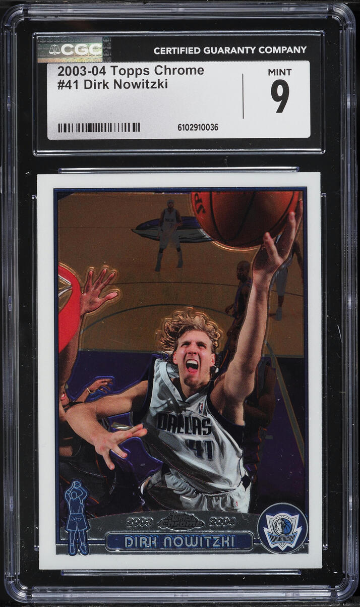 2003 Topps Chrome Dirk Nowitzki #41 CGC 9 MINT