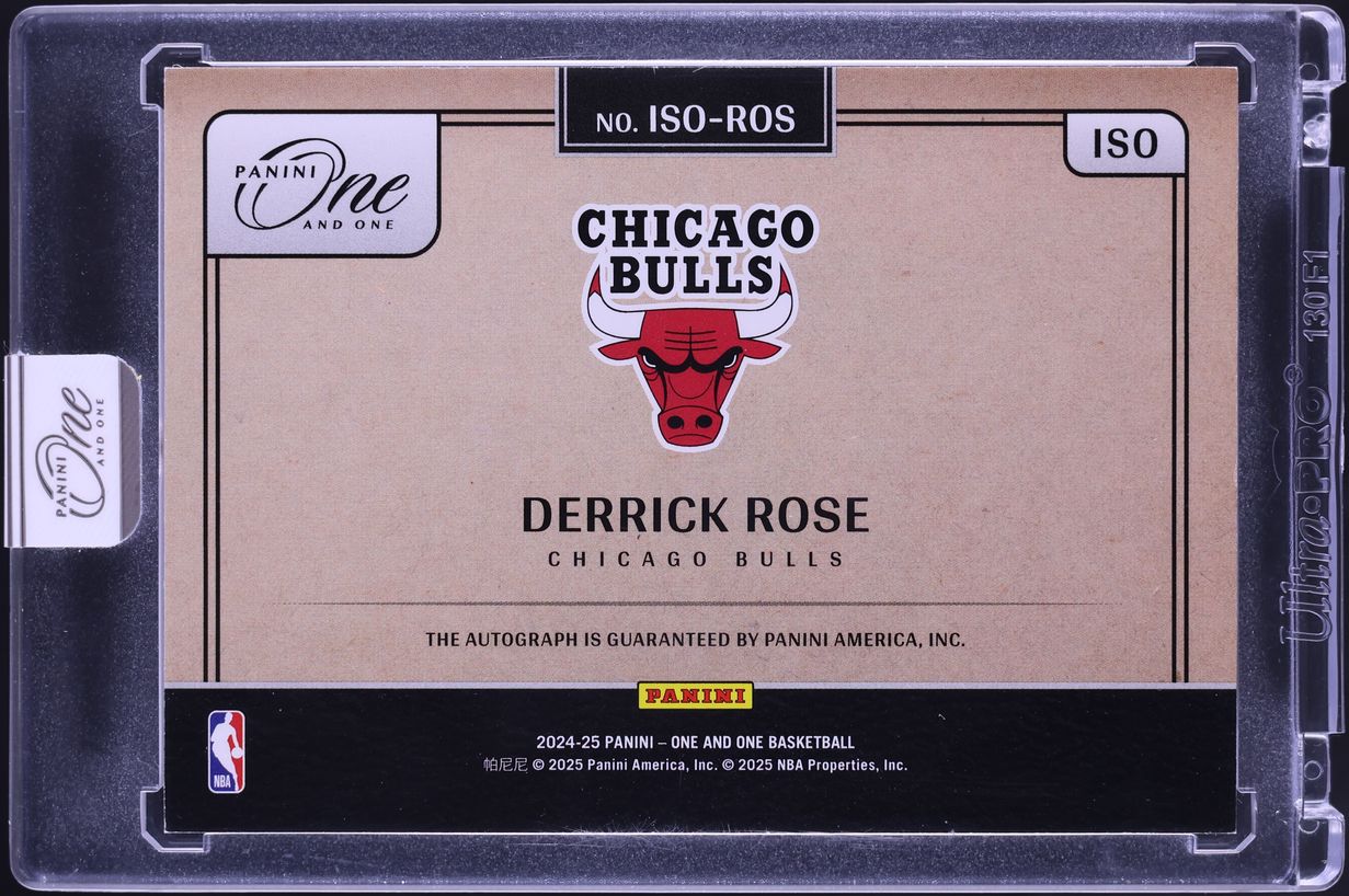 2024 Panini One And One ISO Derrick Rose AUTO /49 #ISO-ROS