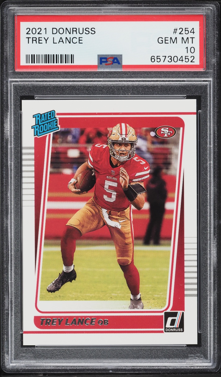 2021 Donruss Football Trey Lance ROOKIE #254 PSA 10 GEM MINT