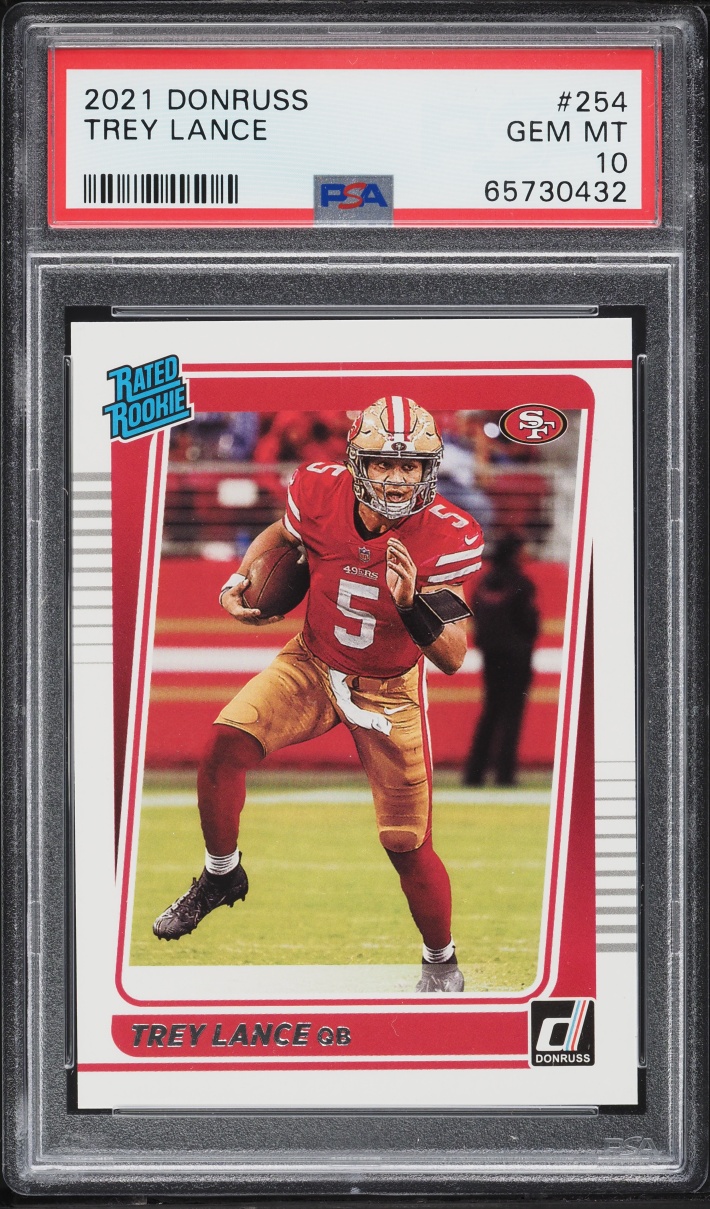 2021 Donruss Football Trey Lance ROOKIE #254 PSA 10 GEM MINT