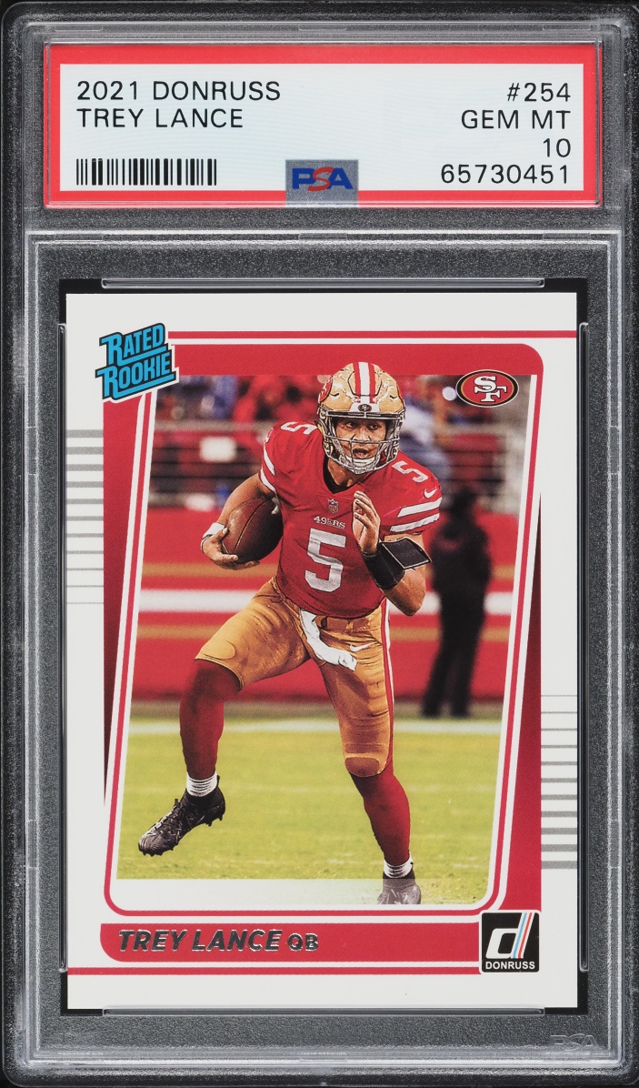 2021 Donruss Football Trey Lance ROOKIE #254 PSA 10 GEM MINT