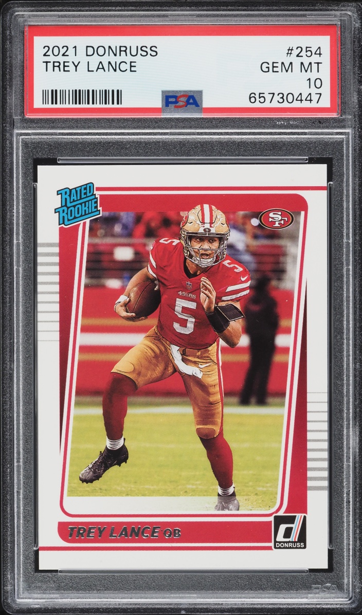 2021 Donruss Football Trey Lance ROOKIE #254 PSA 10 GEM MINT