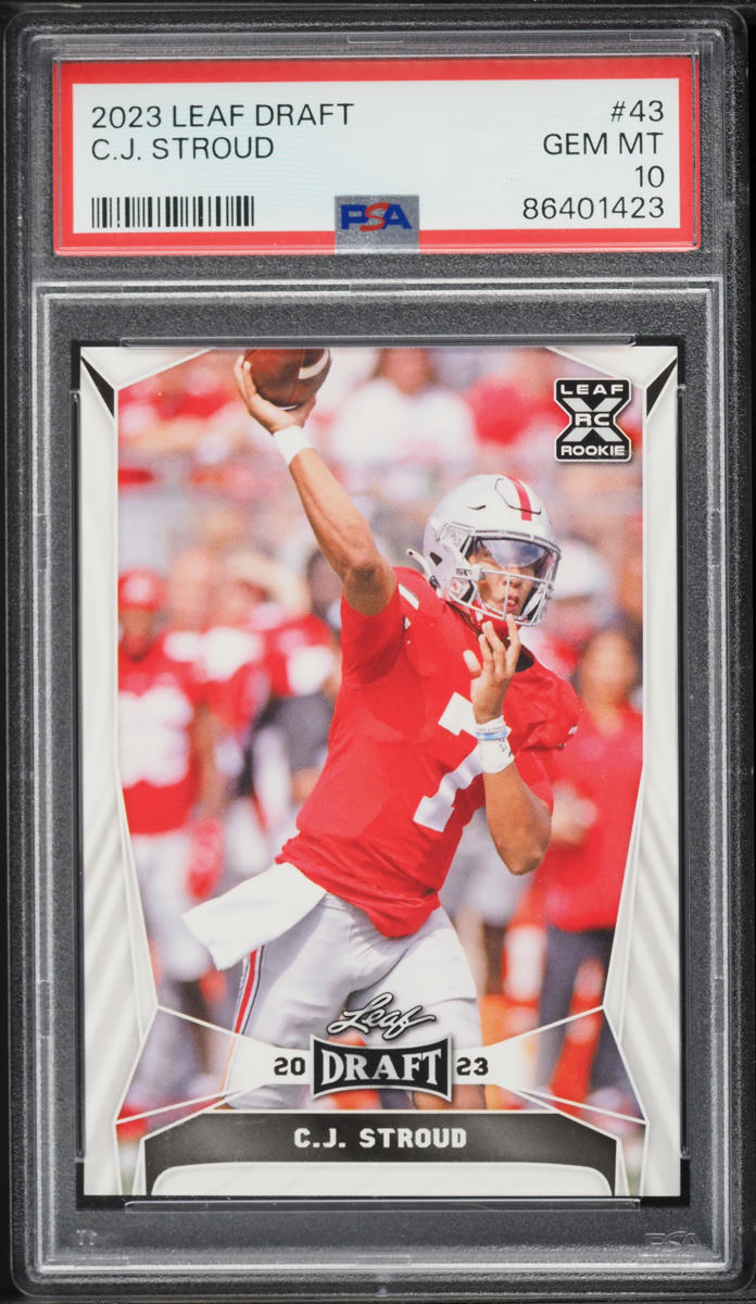 2023 Leaf Draft C.J. Stroud ROOKIE #43 PSA 10 GEM MINT