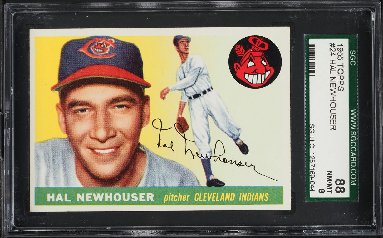 1955 Topps Hal Newhouser #24 SGC 8 NM-MT