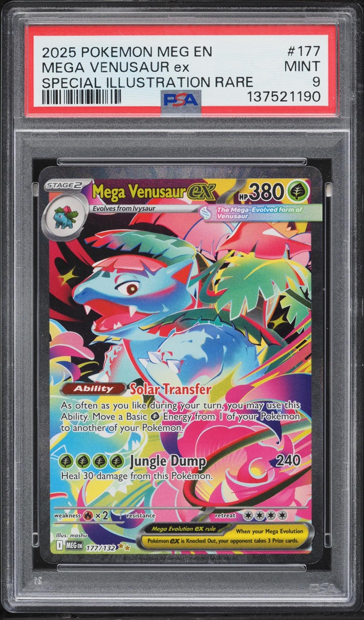 2025 Pokemon Mega Evolution SIR Mega Venusaur EX #177 PSA 9 MINT