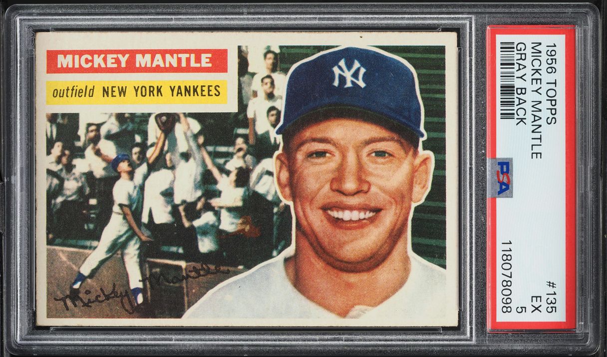 1956 Topps Mickey Mantle #135 PSA 5 EX