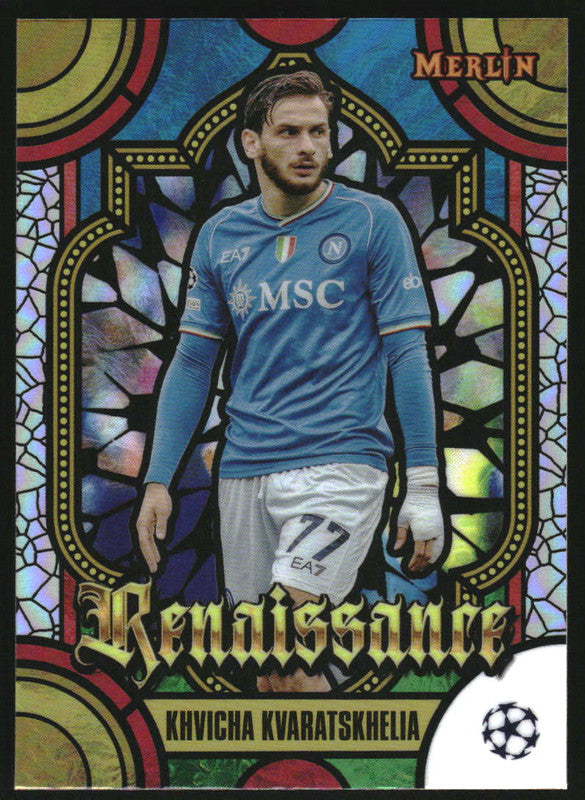 2023-24 Topps Chrome Merlin Club Competitions Renaissance Khvicha ...